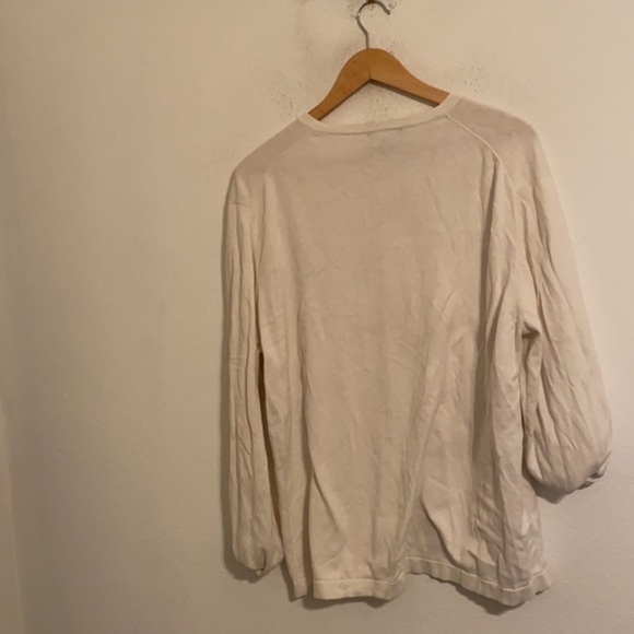 ALFANI WHITE SWEATER SIZE XL - Picture 4 of 4